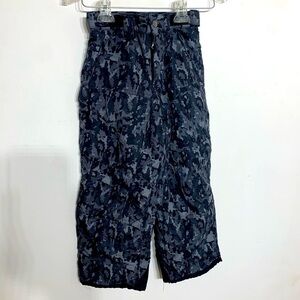 Cherokee digital camo print gray snow pant kids xs winter sports outerwear
